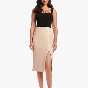 NWT Dress The Population Malise Sequin Midi Dress Size Small